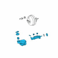 OEM 2011 Scion xD Master Cylinder Diagram - 47201-52742