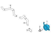 OEM 2020 Nissan Sentra Oil Cooler Assy Diagram - 21305-6LB0A