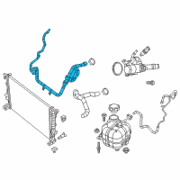 OEM 2015 Jeep Cherokee Hose-Radiator Outlet Diagram - 68102138AG