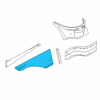 OEM BMW Z8 Trunk Floor Left Diagram - 41-12-7-006-213