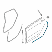 OEM 2019 BMW 640i xDrive Gran Turismo GAP SEAL DOOR SILL REAR DOOR Diagram - 51-76-7-416-351