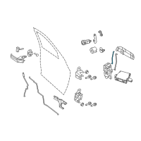 OEM Ram 1500 Link-Key Cylinder To Latch Diagram - 55397564AA