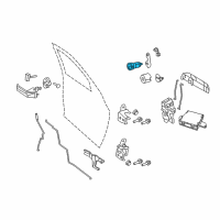 OEM 2012 Ram 3500 Cylinder Lock-Door Lock Diagram - 68045150AA
