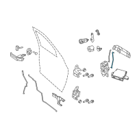 OEM 2012 Ram 3500 Rod-Outside Handle To Latch Diagram - 55372976AB