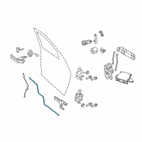 OEM Ram 3500 Link-Inside Handle To Latch Diagram - 68044856AA