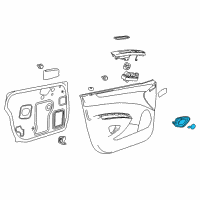 OEM Chevrolet Spark Handle, Inside Diagram - 95233442