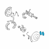 OEM 2008 Toyota Avalon Rear Pads Diagram - 04466-06090