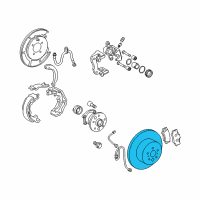 OEM 2012 Lexus ES350 Rotor, Brake Rear Diagram - 42431-06110