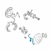 OEM 2010 Lexus ES350 Wire, Skid Control Sensor Diagram - 89516-06100