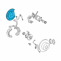 OEM Lexus ES350 Plate Sub-Assembly Diagram - 46503-06040