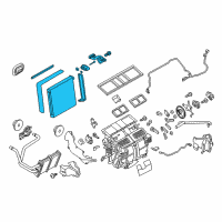 OEM 2020 Infiniti Q60 EVAPORATOR Assembly Front Diagram - 27280-4GF0C