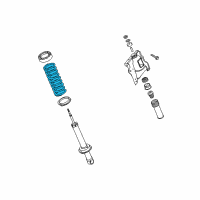 OEM Kia Amanti Rear Coil Springs Diagram - 553503F000DS