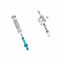 OEM Kia Amanti Rear Shock Absorber Assembly Diagram - 553113F400