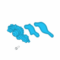 OEM 2018 Lincoln Continental Water Pump Assembly Diagram - DG1Z-8501-D