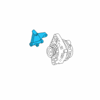 Genuine Chevrolet Alternator Bracket diagram