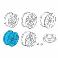 OEM 2019 Chevrolet Traverse Wheel, Alloy Diagram - 23426822