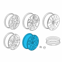 OEM 2019 Chevrolet Traverse Wheel, Alloy Diagram - 84640406