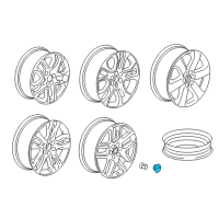 OEM 2020 Chevrolet Camaro Hub Cap Diagram - 23115617