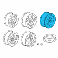 OEM 2022 Chevrolet Traverse Wheel, Alloy Diagram - 84640409