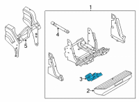 OEM 2020 Ford F-150 Latch Diagram - JL3Z-1516516-B