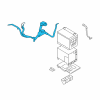 OEM 2006 Hyundai Azera Wiring Assembly-Battery (+) Diagram - 91850-3K111