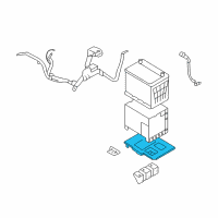 OEM 2009 Hyundai Sonata Tray Assembly-Battery Diagram - 37150-3K250