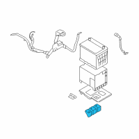 OEM Hyundai Sonata Stay Battery-Upper Diagram - 37130-3K201