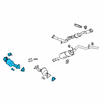 OEM 2017 Chevrolet Colorado Catalytic Converter Diagram - 23451577