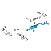 OEM 2018 GMC Canyon Muffler & Pipe Diagram - 84123642