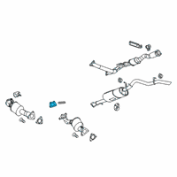 OEM 2022 Chevrolet Camaro Preconverter Gasket Diagram - 22997477