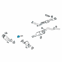 OEM 2020 Cadillac XT5 Preconverter Gasket Diagram - 22997477