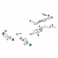 OEM 2020 GMC Canyon Converter & Pipe Gasket Diagram - 22971963