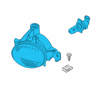 OEM 2012 BMW X6 Fog Lamp/Turning Lights, Left Diagram - 63-17-7-187-631