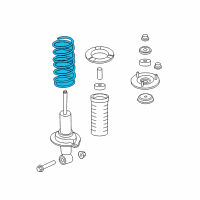 OEM 2017 Infiniti QX80 Front Spring Diagram - 54010-1LD4D