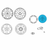 OEM 2006 Toyota Prius Center Cap Diagram - 42603-52030