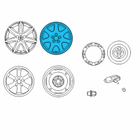 OEM 2007 Toyota Prius Wheel, Alloy Diagram - 42611-47400