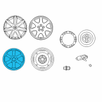 OEM Toyota Prius Wheel, Alloy Diagram - 42611-47390
