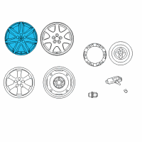 OEM 2007 Toyota Prius Wheel Cover Diagram - 42602-47040