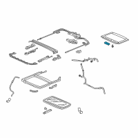 OEM 2003 Honda Accord Handle, Sunshade *NH220L* (CLEAR GRAY) Diagram - 70611-S5A-J01ZA