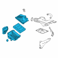 OEM 2016 Chevrolet Suburban Air Cleaner Assembly Diagram - 23192713