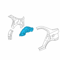 OEM 2004 Honda Civic Wheelhouse, L. RR. Diagram - 64730-S5W-300ZZ