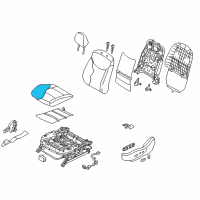 OEM 2013 Hyundai Elantra Pad Assembly-Front Seat Cushion Driver Diagram - 88150-3Y400