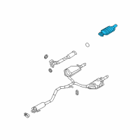 OEM 2006 Mercury Milan Catalytic Converter Diagram - 6E5Z-5E212-AF