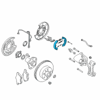 OEM 2014 Infiniti QX50 SHOESET-REARBRAKE Diagram - D4060-JN00A
