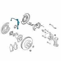 OEM 2003 Nissan 350Z Sensor Assembly-Anti SKID, Rear Diagram - 47900-AL505