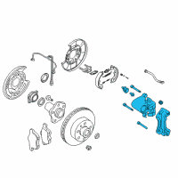 OEM Nissan 350Z CALIPER Assembly-Rear RH, W/O Pads Or SHIMS Diagram - 44001-AM800