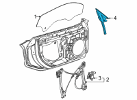 OEM Chevrolet Corvette Guide Channel Diagram - 84816185