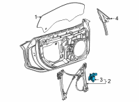 OEM 2021 Chevrolet Corvette Window Motor Diagram - 84495132