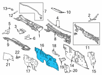 OEM 2022 Toyota Corolla Cross Dash Panel Diagram - 55101-0A130