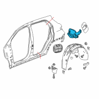 OEM 2020 Buick Envision Fuel Pocket Diagram - 23488220